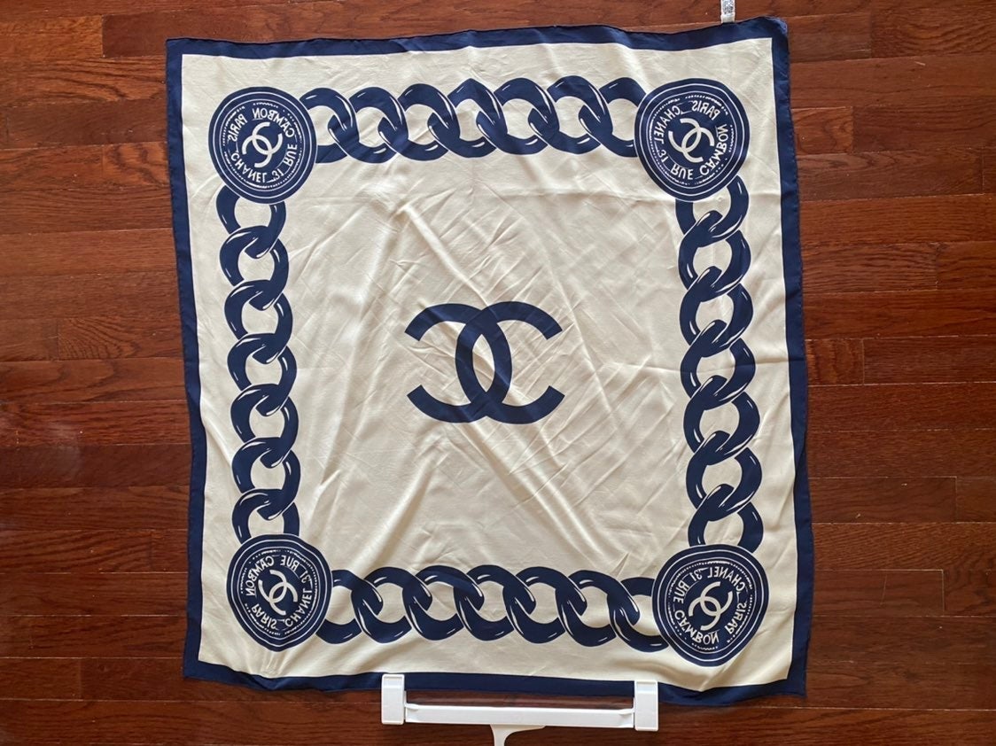 Chanel 100% silk scarf