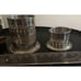 Antique Silver Bottle Holder And Condiment Jar Coasters Federal Silver Co FS