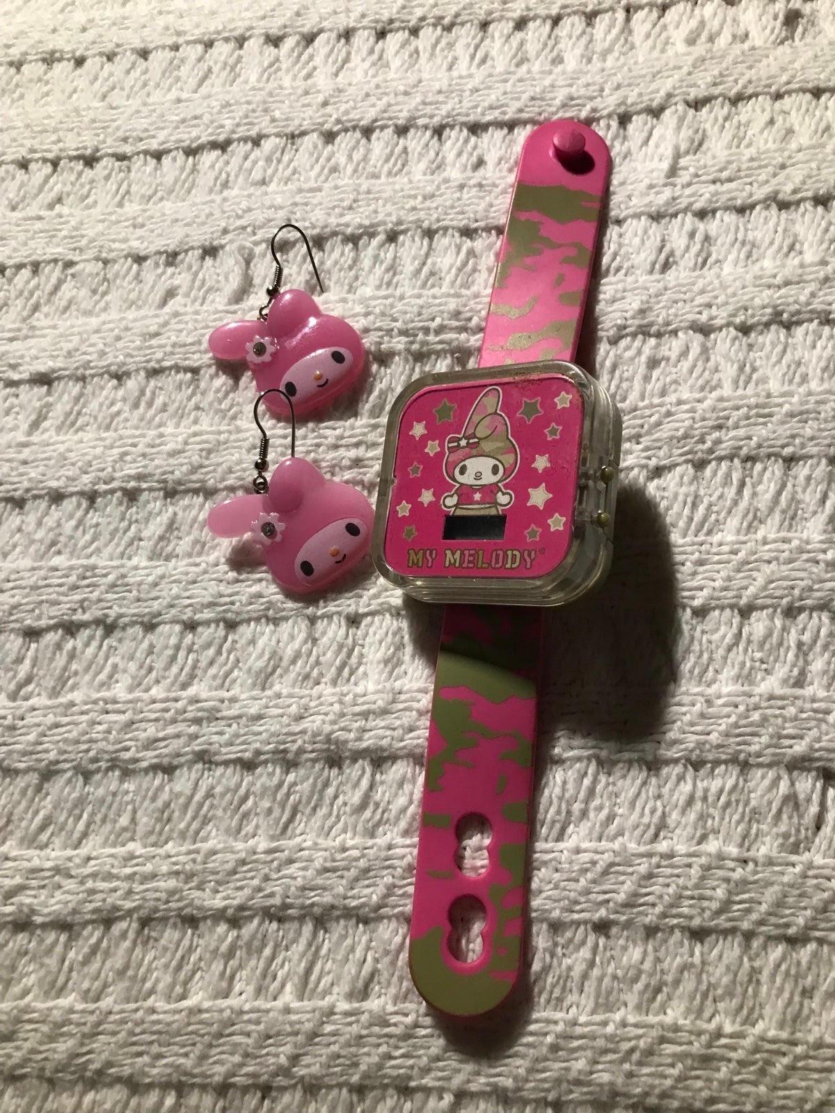 Sanrio watches and earrings