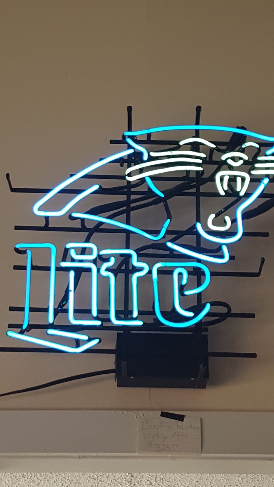 Carolina Panthers neon sign