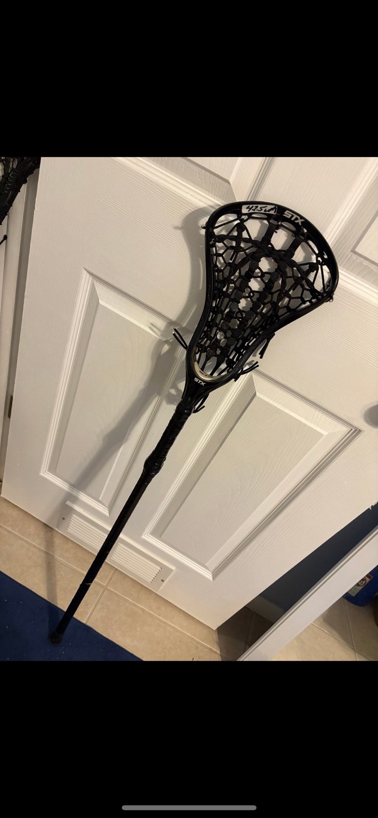 All black Stx lacrosse stick girls