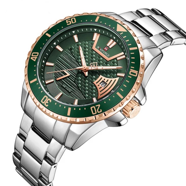 Men Watch, NAVIFORCE , Analogo Watch, Stainless Steel Watch, Waterproof watches.
