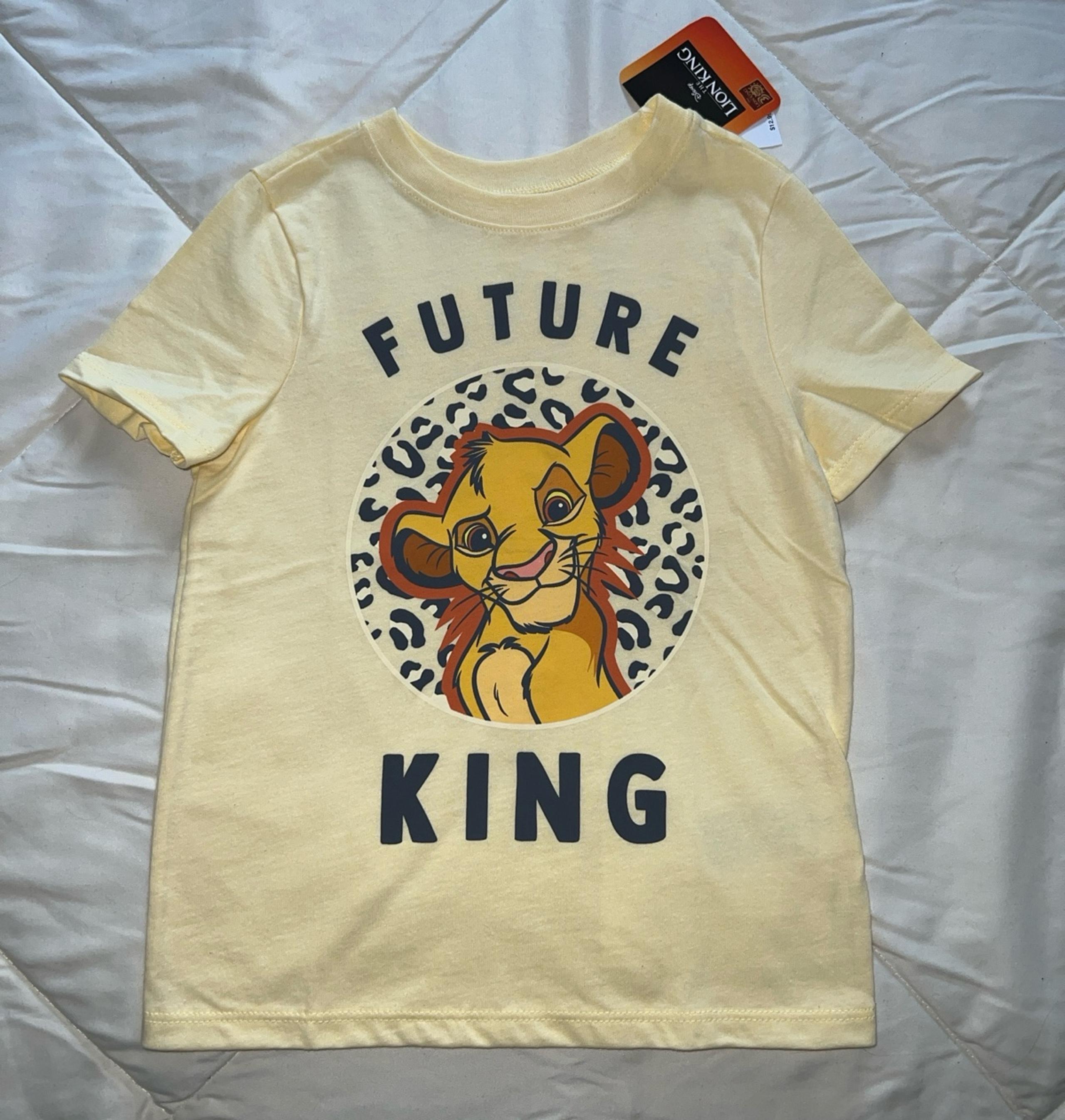 New Boys 5T Disney Lion King Simba Short Sleeved Shirt 5