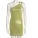 St. John Evening Knits Sequined One Shoulder Cocktail Dress Jardin Size 6