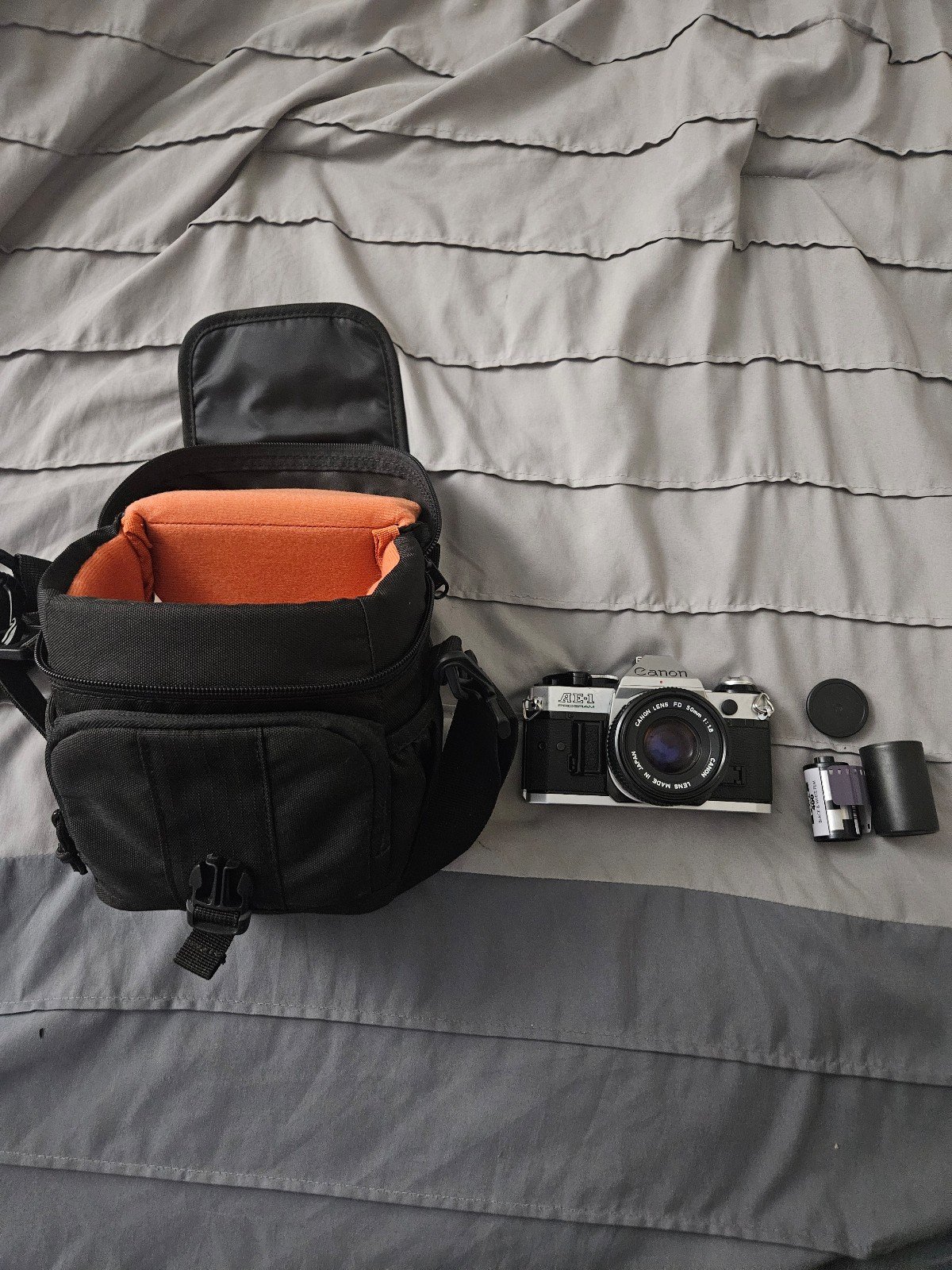 Canon AE-1 Program W/ Bag and Film