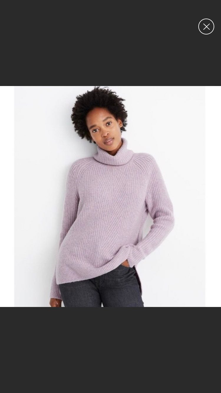 NWT Madewell Mercer Turtleneck Sweater