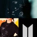 BTS PTD Permission to Dance LA Los Angeles Drawing Long Sleeve Tee Shirt, Size M