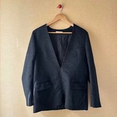 Plage 2023 WO V-Neck Blouse, Gray