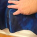 VTG Rimini By Shaw Dress Women's 8 Black Blue Velvet Sequin Bead Elegant READ