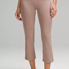 Lululemon Ribbed Softstreme Zip-Leg High-Rise Cropped Pant 25 Sz 4