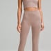 Lululemon Ribbed Softstreme Zip-Leg High-Rise Cropped Pant 25 Sz 4