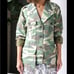 Smythe camo print bellows pocket shirt jacket green embroidered small