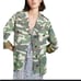 Smythe camo print bellows pocket shirt jacket green embroidered small