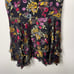 Alice + Olivia Moore Tie V-Neck Cap-Sleeve Layered Floral-Velvet Mini Dress sz 6