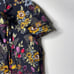 Alice + Olivia Moore Tie V-Neck Cap-Sleeve Layered Floral-Velvet Mini Dress sz 6