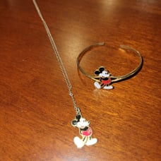 Vintage Mickey bracelet and necklace