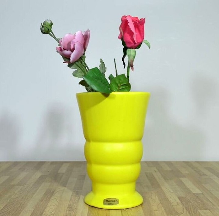 Yellow Ceramic Vase
