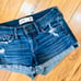 Abercrombie low rise denim jean shorts stretch distressed 0 teen style summer