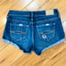 Abercrombie low rise denim jean shorts stretch distressed 0 teen style summer