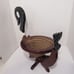Duck Collapsible Dark Wood Basket, Spiral Cut, w/Swivel Adjustable Body, Painted