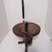 Duck Collapsible Dark Wood Basket, Spiral Cut, w/Swivel Adjustable Body, Painted