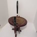Duck Collapsible Dark Wood Basket, Spiral Cut, w/Swivel Adjustable Body, Painted