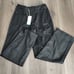 Medium Adidas Blue Version Pants Womens Wool Trackpant Black MSRP 200 Loose Fit