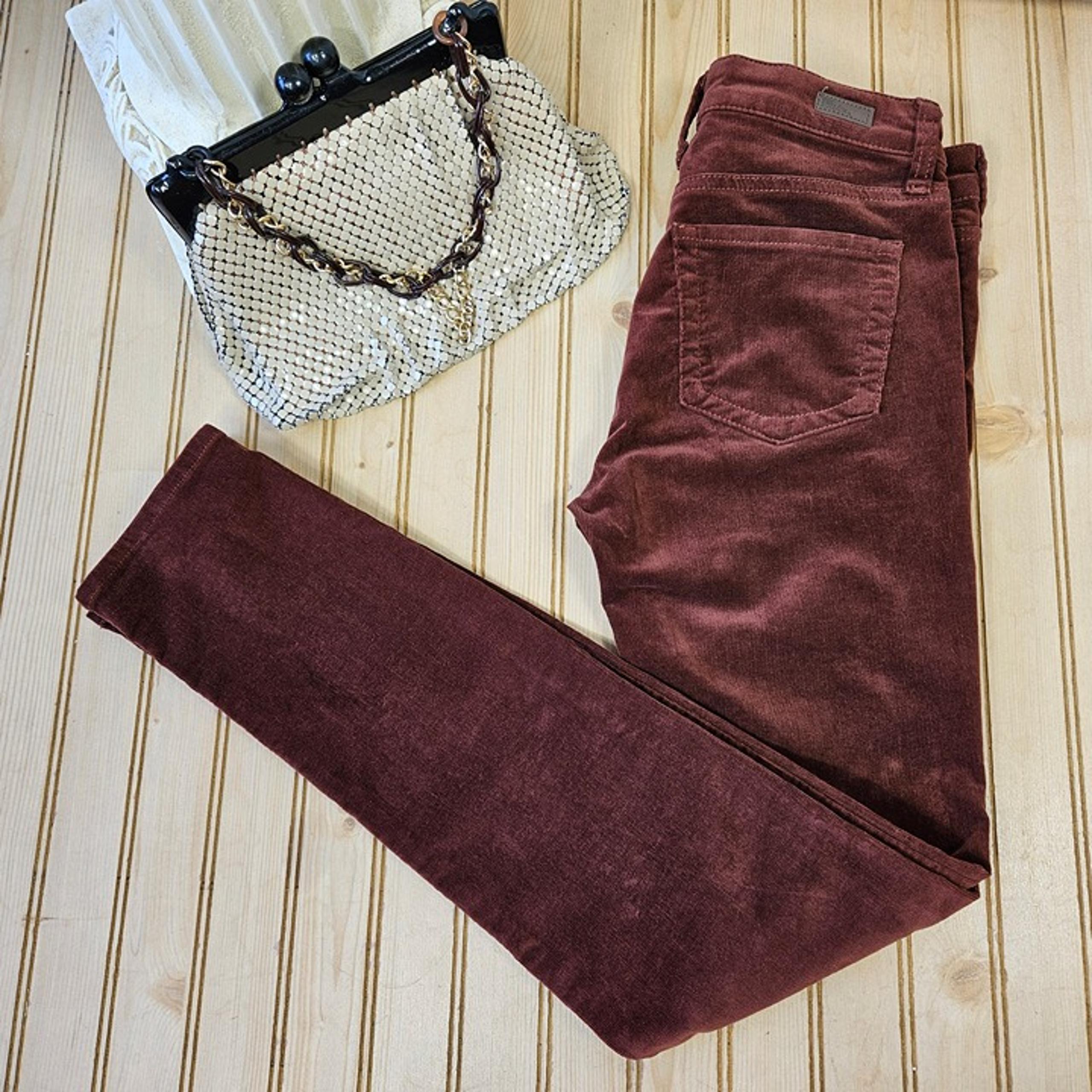 KUT from the Kloth Size 2 Rust Brown Diana Skinny Corduroy Pants Mid Rise VGC