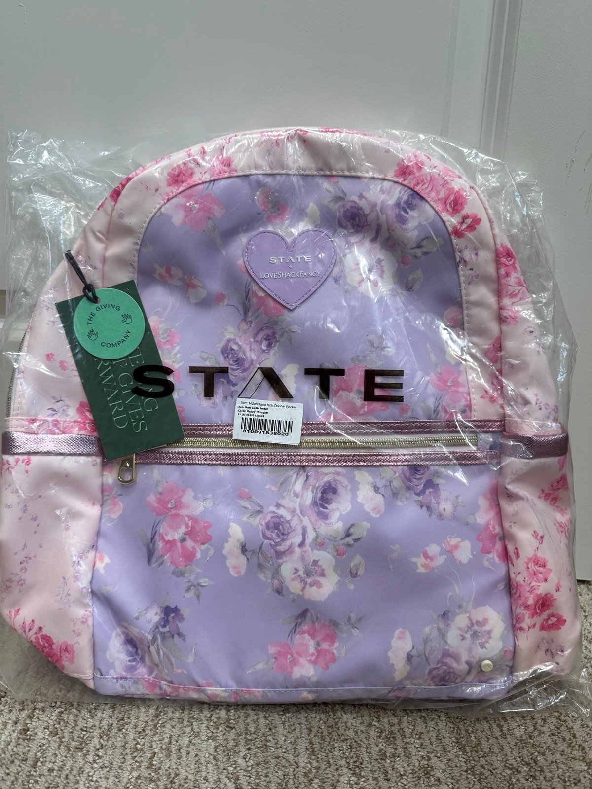 State Bags Love Shack Fancy Double Pocket Backpack