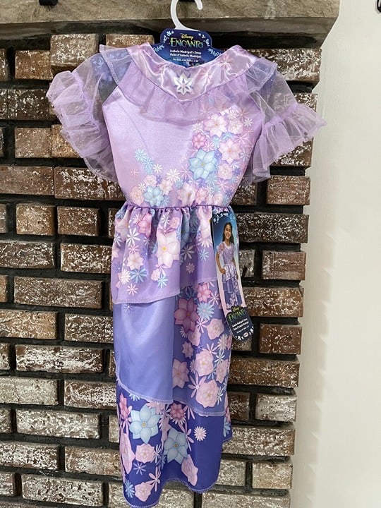 Disney Encanto Movie Isabela Dress Costume For Girls Cosplay Size 4-6x NWT