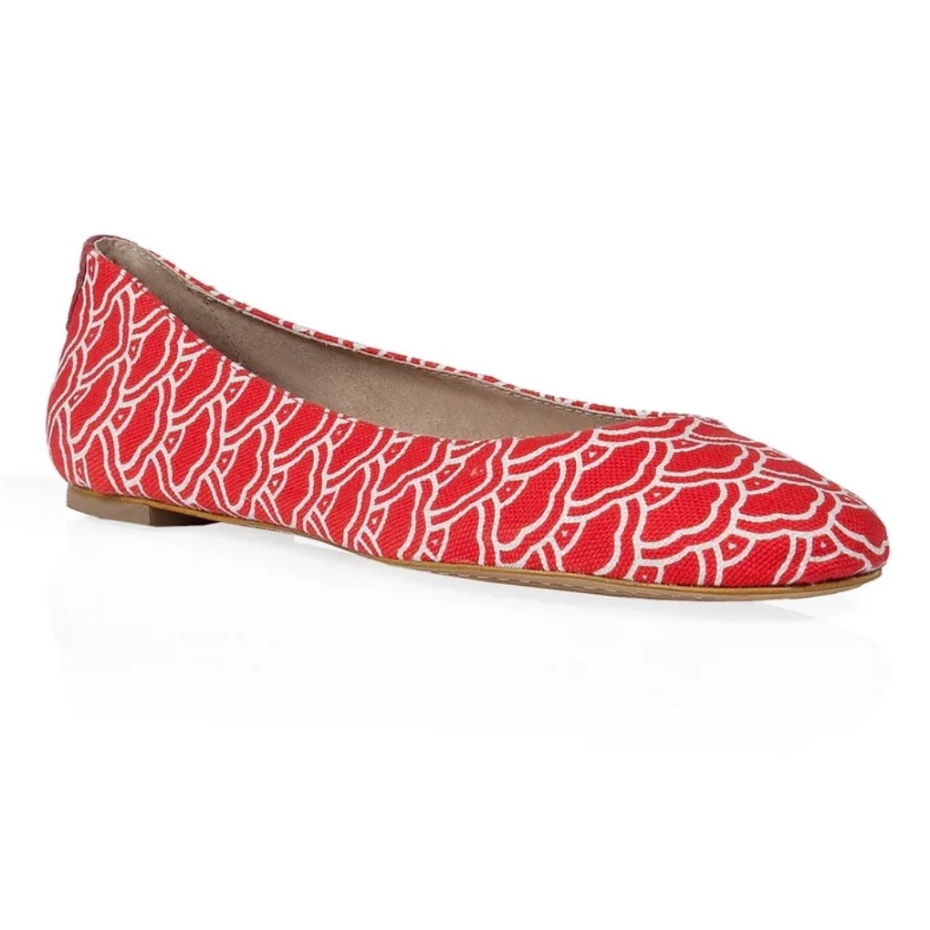 Diane von Furstenberg The Abbey Printed Flat Size 8.5 Balletcore