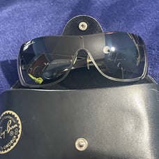 Ray-Ban RB3361 Sunglasses Silver and Black Frame w/ original case