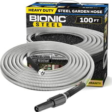 Bionic Steel 100 FT Garden Hose, 304 Stainless Steel Metal Water Hose 100Ft, CF
