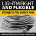 Bionic Steel 100 FT Garden Hose, 304 Stainless Steel Metal Water Hose 100Ft, CF