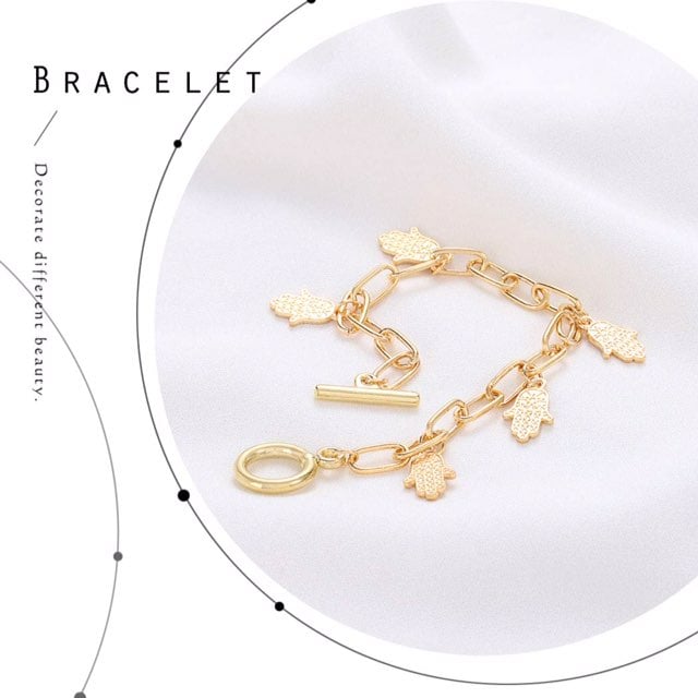 Layered crystal bracelet women