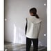 【Final Price Reduction】ella selectshop Big Collar Tweed Gilet White