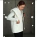【Final Price Reduction】ella selectshop Big Collar Tweed Gilet White