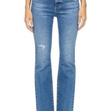 PISTOLA Womens Dana Chelsea Distressed high rise boot leg jeans size 29