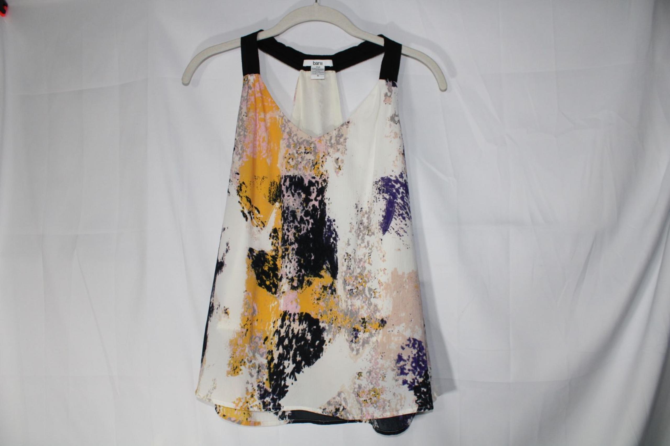 Bar III Color Block Camisole Top Tank