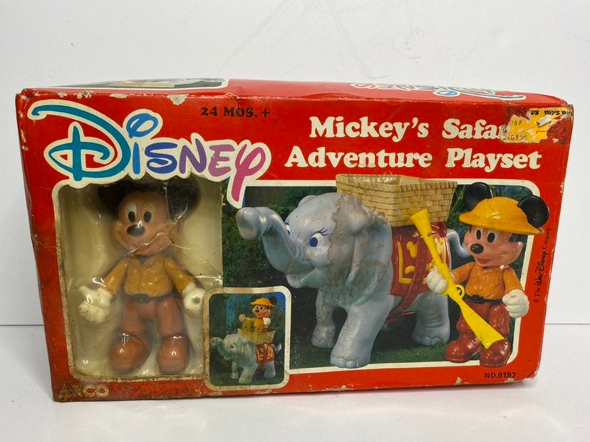 Mickey Safari Playset 1989 - RARE Disney