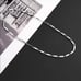 24 Womens 14K White Gold Chain Link Necklace 14 Karat Silver Jewelry 24 inch