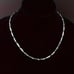 24 Womens 14K White Gold Chain Link Necklace 14 Karat Silver Jewelry 24 inch