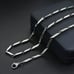 24 Womens 14K White Gold Chain Link Necklace 14 Karat Silver Jewelry 24 inch