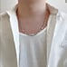 24 Womens 14K White Gold Chain Link Necklace 14 Karat Silver Jewelry 24 inch