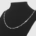 24 Womens 14K White Gold Chain Link Necklace 14 Karat Silver Jewelry 24 inch