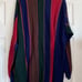 NWT Vintage Docker multi colored striped long sleeve polo - Large