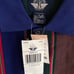 NWT Vintage Docker multi colored striped long sleeve polo - Large