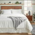 NWT Textured Grid Lines Dobby Throw Light Gray Hearth & Hand with Magnolia