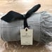 NWT Textured Grid Lines Dobby Throw Light Gray Hearth & Hand with Magnolia