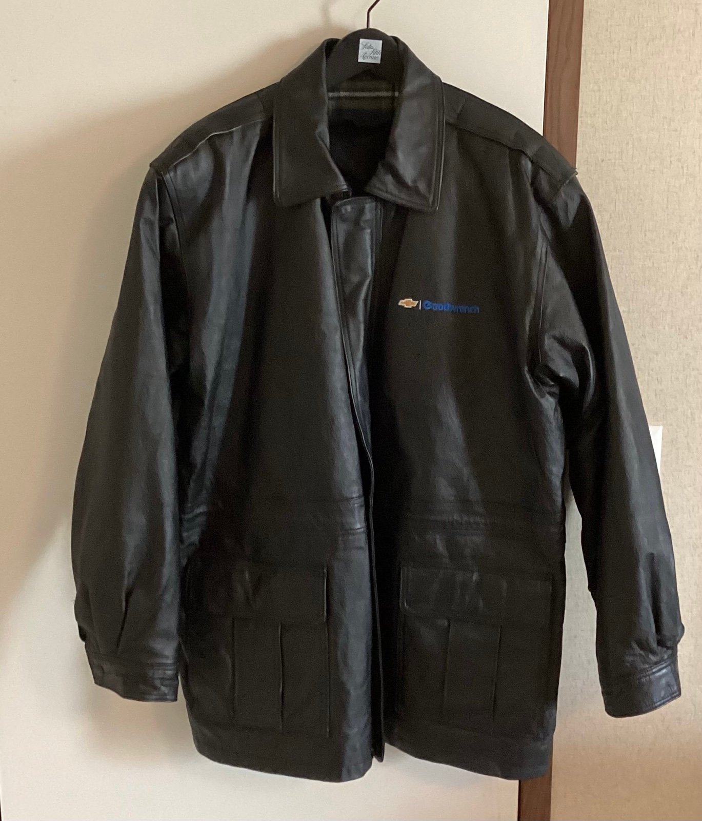 Burk’s Bay Black Leather Jacket size Large